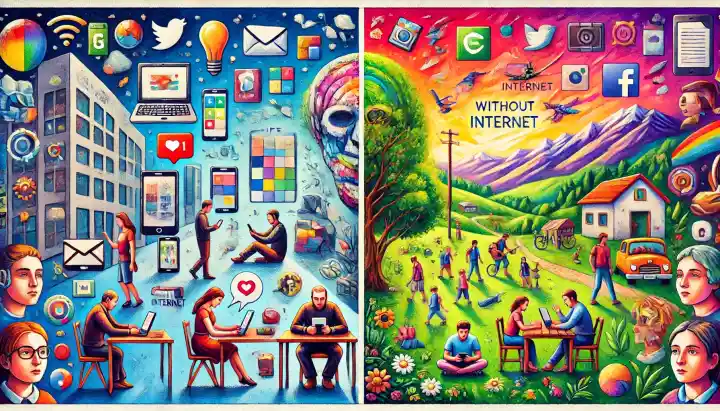 انشا در مورد زندگی با اینترنت و بدون اینترنت هشتم